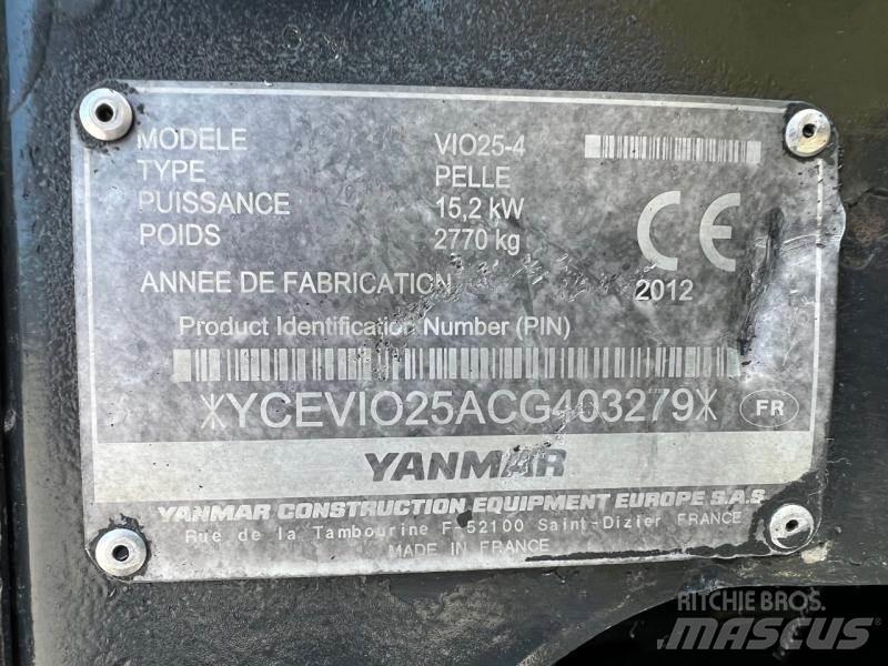 Yanmar ViO25 Mini bagri <7t