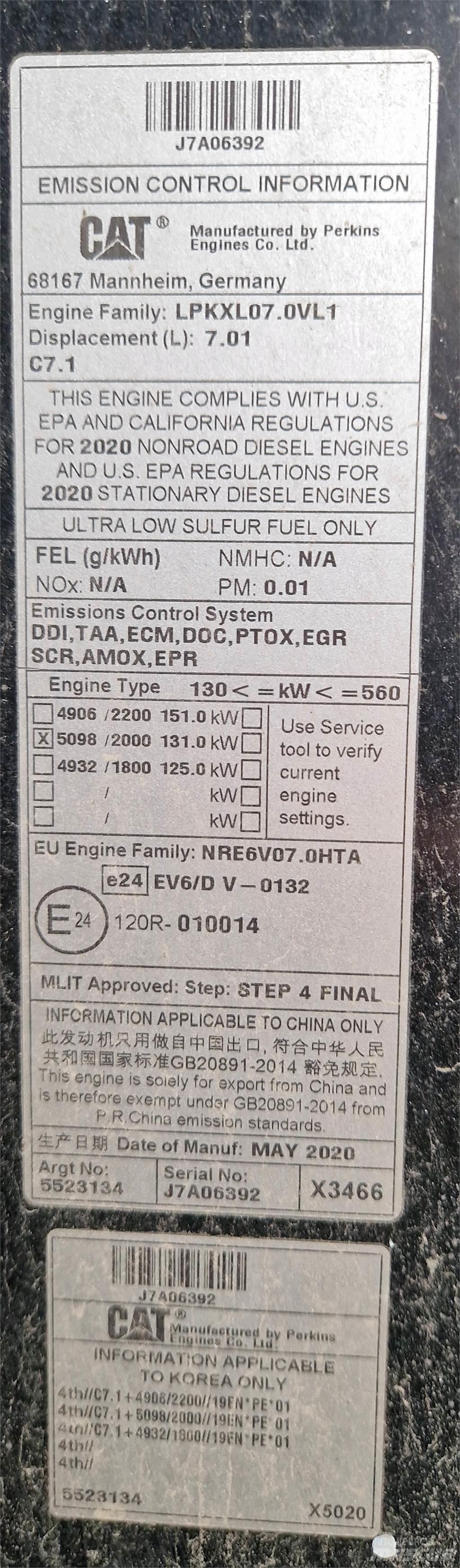 CAT 120AWD Grederji