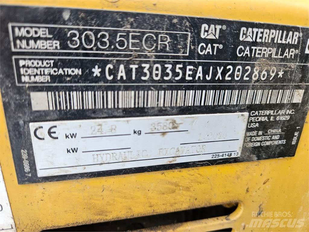 CAT 303.5ECR Mini bagri <7t