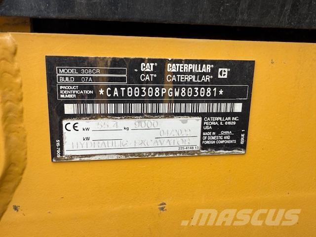 CAT 308-07 Mini bagri <7t