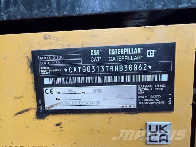 CAT 313-07 GC Bagri goseničarji