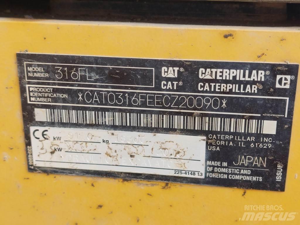 CAT 316FL Bagri goseničarji