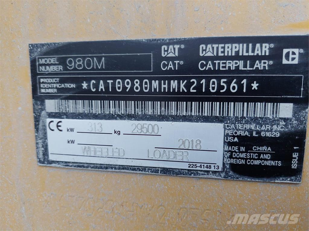 CAT 980M Kolesni nakladalci