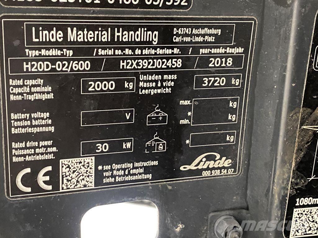 Linde H20D-02/600 Dizelski viličarji