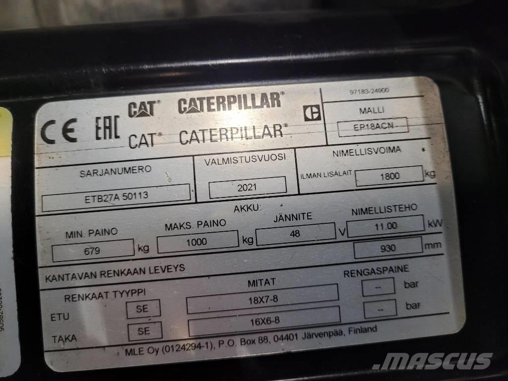 CAT EP18 ACN Električni viličarji