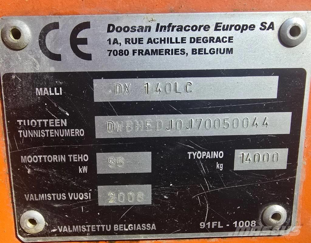 Doosan DX 140 LC Bagri goseničarji