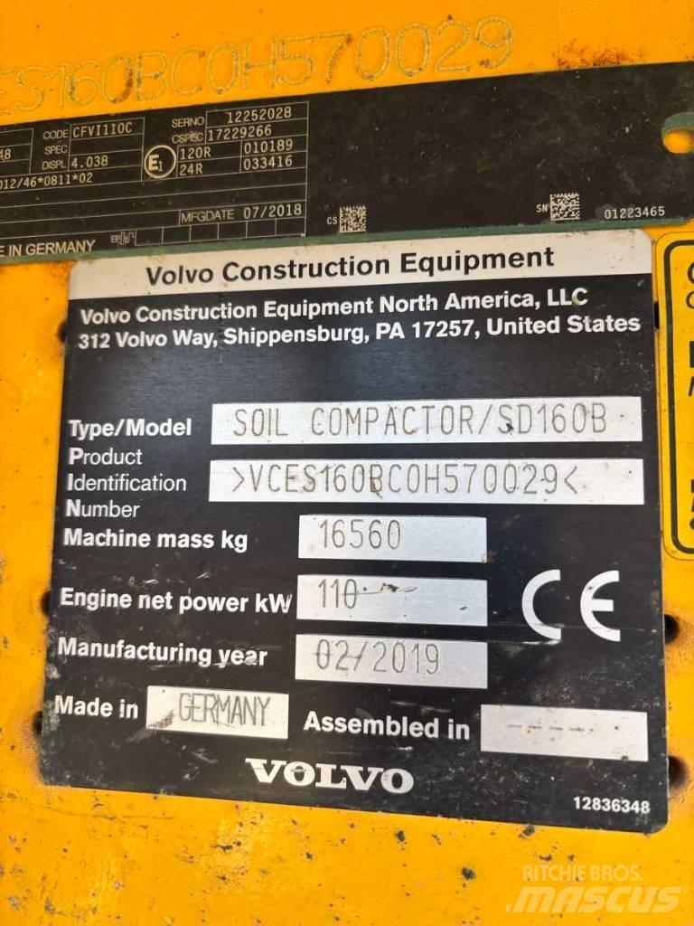 Volvo SD 160 B Enojni valjarji