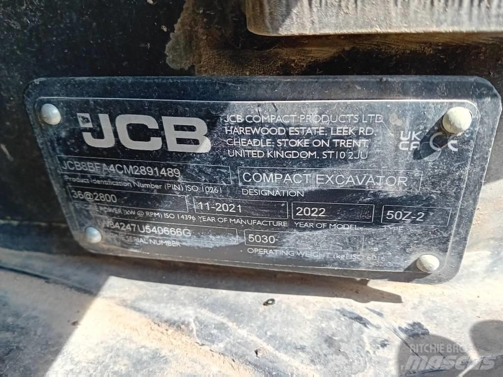 JCB 50 Z-2 Mini bagri <7t