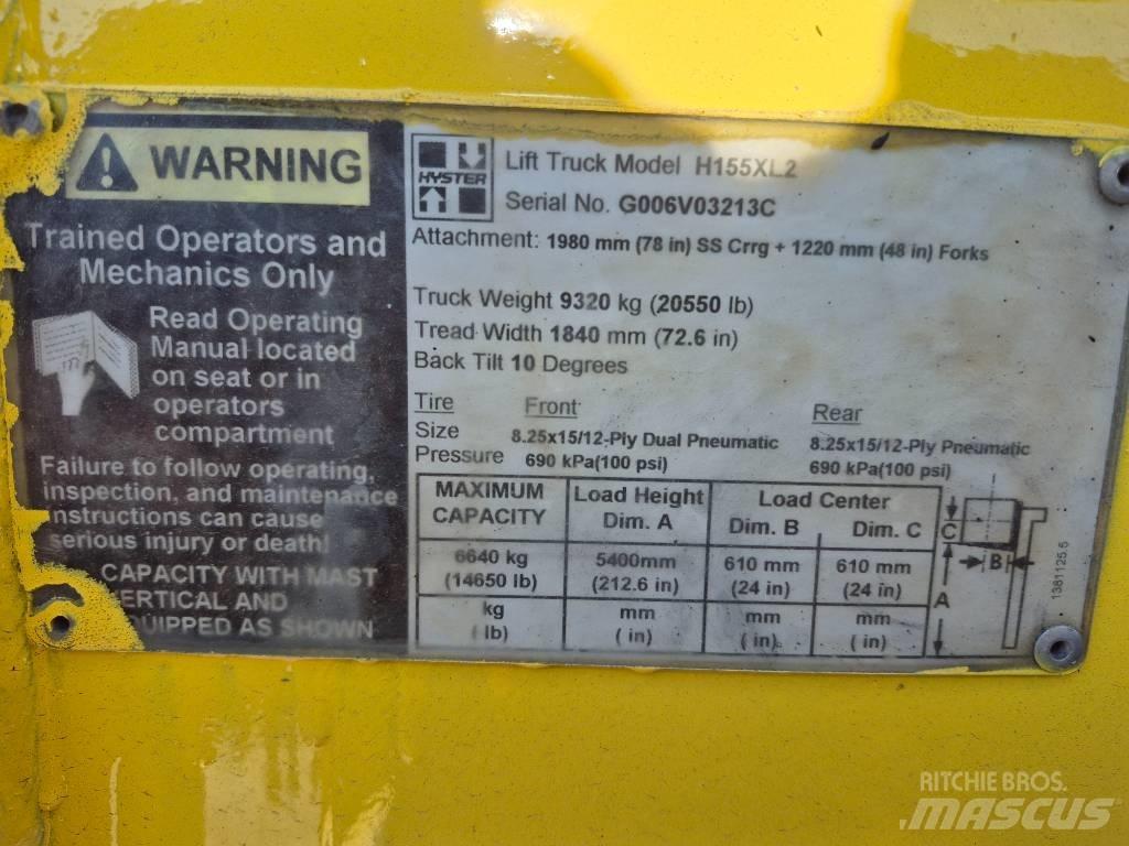Hyster H 155 XL 2 Viličarji - drugo