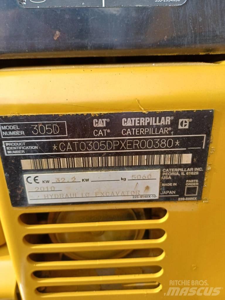 CAT 305 Mini bagri <7t
