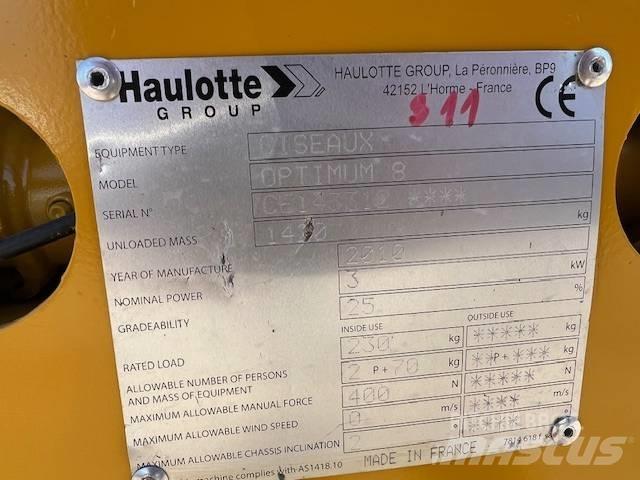 Haulotte Optimum  8 Škarjaste dvižne ploščadi