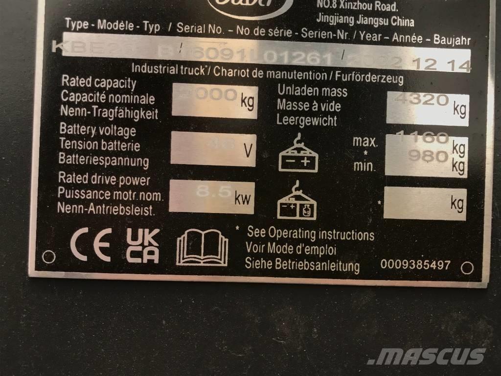 Baoli KBE 20 N Električni viličarji