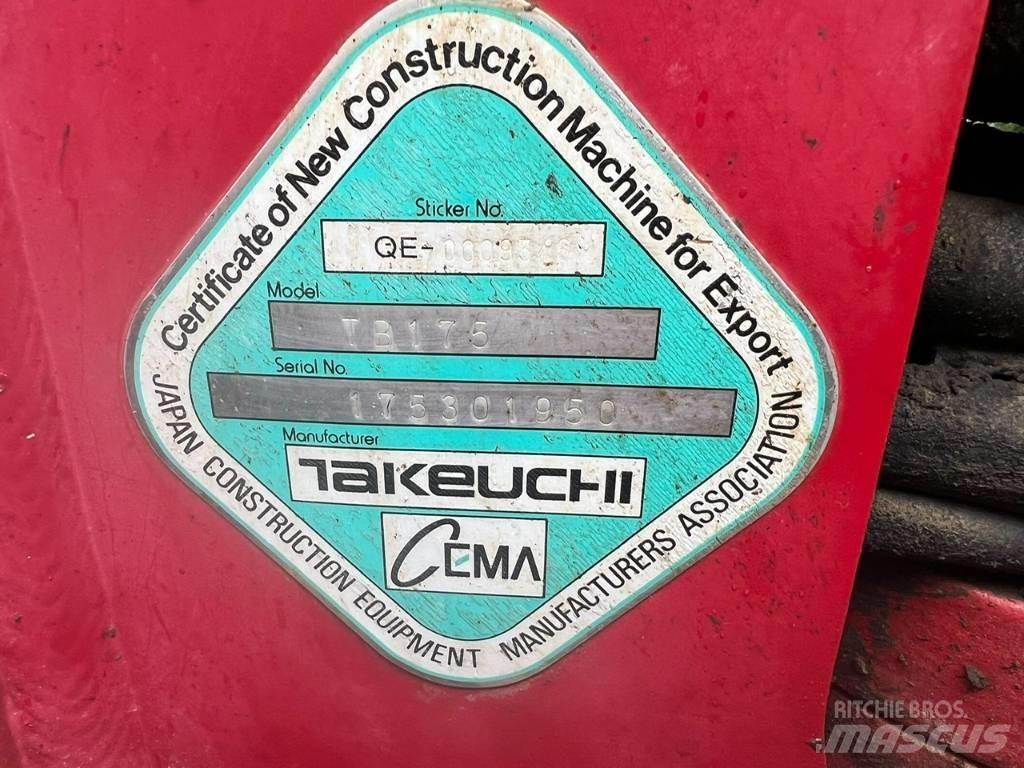 Takeuchi TB 175 Midi bagri 7t – 12t