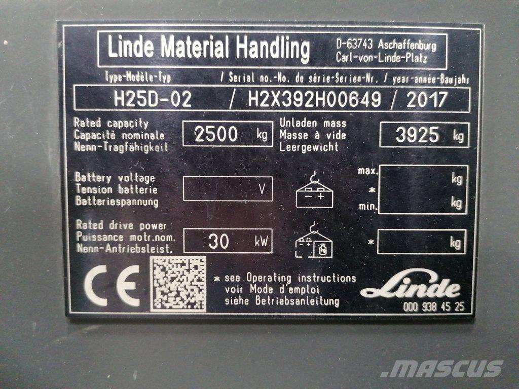 Linde H25D-02 Dizelski viličarji