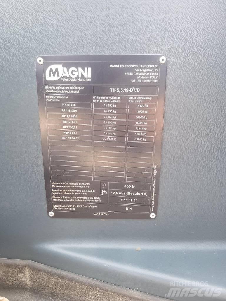 Magni TH 5.5 19 P Teleskopski viličarji