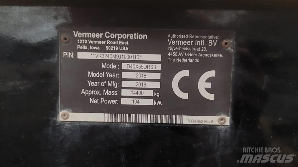 Vermeer D40x55DR S3 Oprema za vodoravno smerno vrtanje