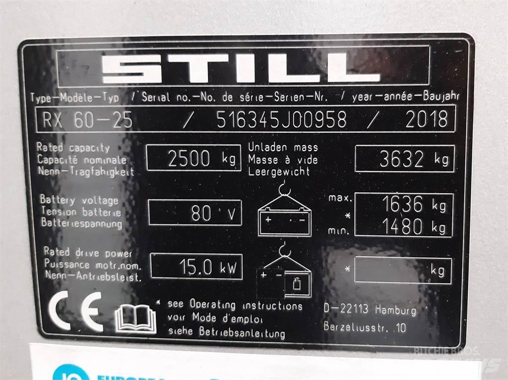 Still RX60 25 Električni viličarji