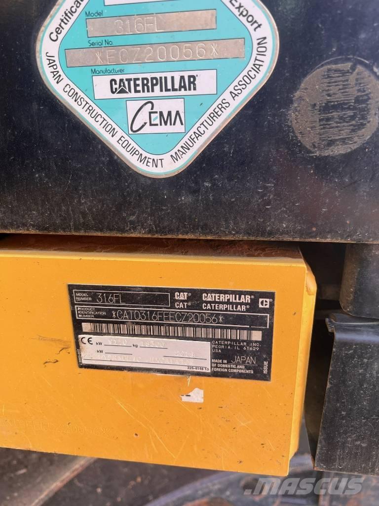 CAT 316FL Bagri goseničarji