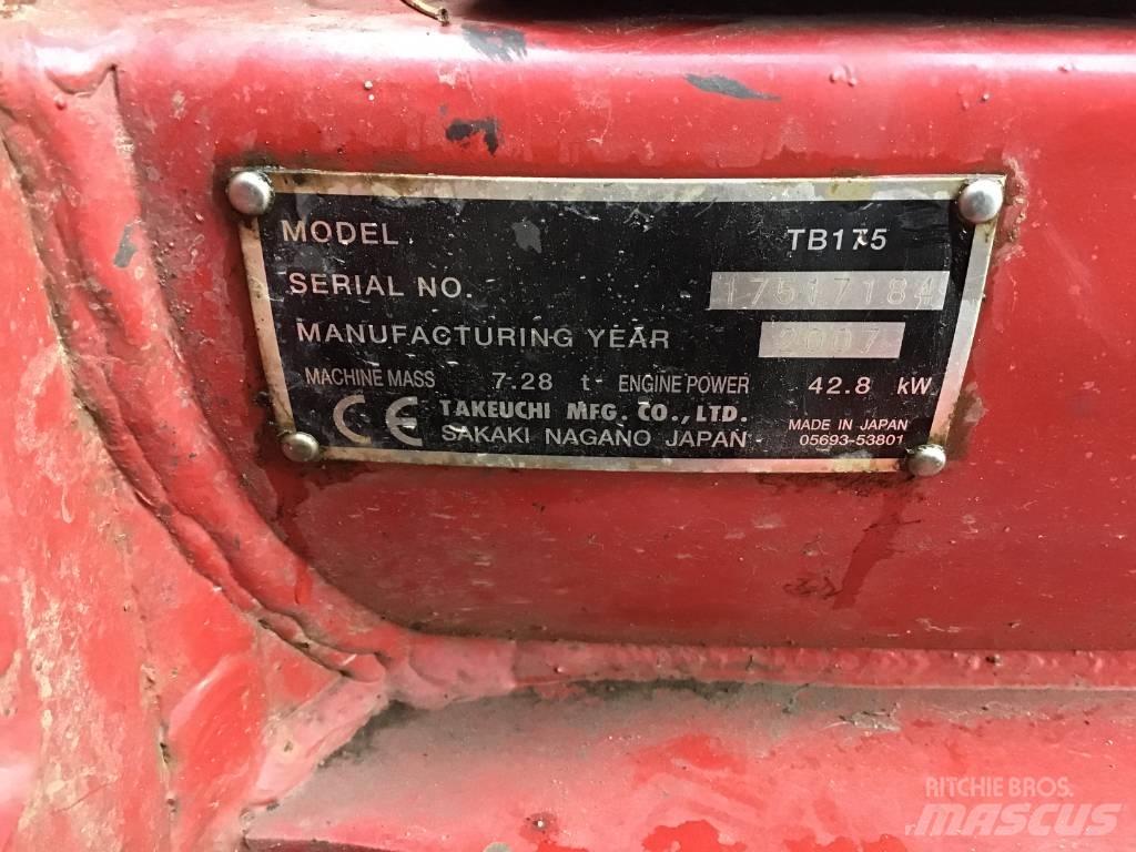 Takeuchi TB 175 Midi bagri 7t – 12t