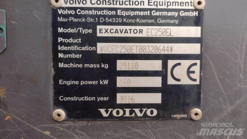 Volvo EC250EL Bagri goseničarji