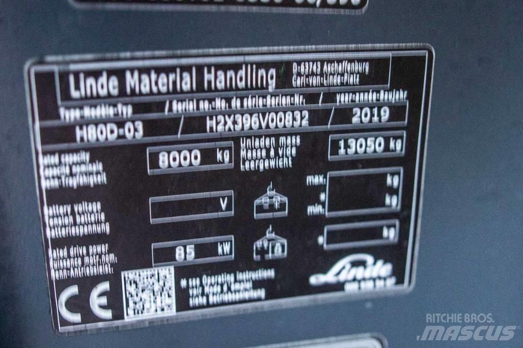 Linde H 80 D-03 Dizelski viličarji