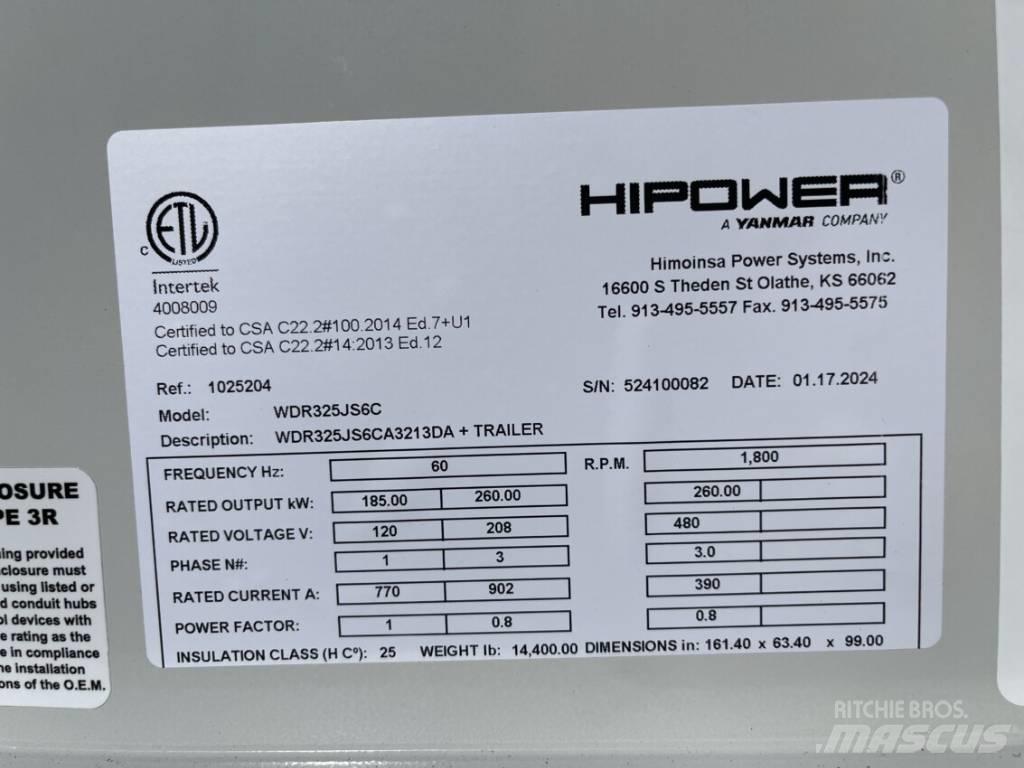 Hipower HRJW 325 Dizelski agregati