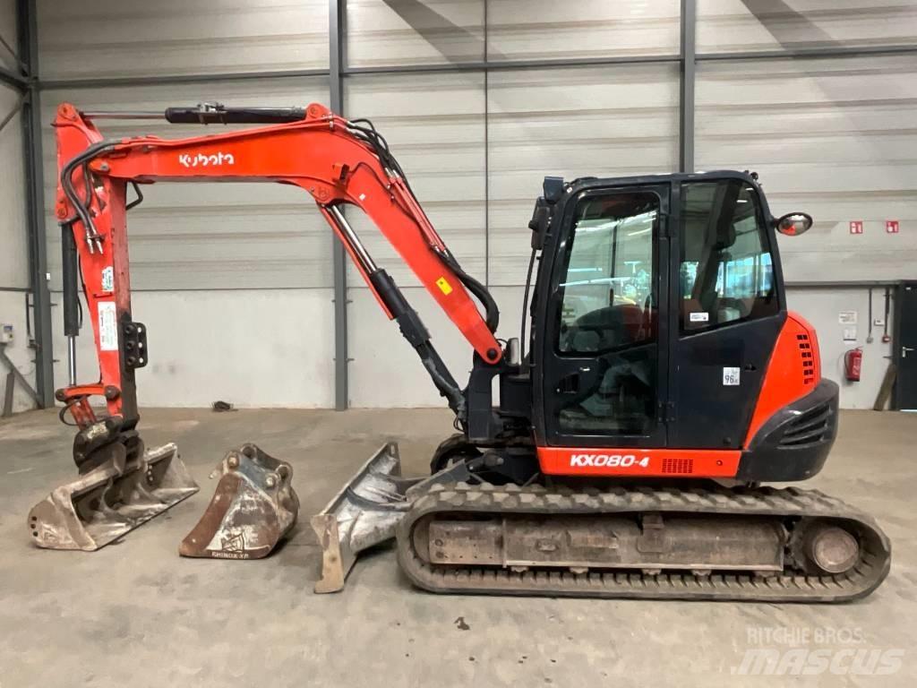 Kubota KX 080-4 Midi bagri 7t – 12t