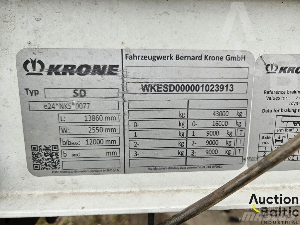 Krone SK 3855 Polprikolice s ponjavo