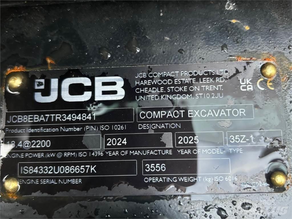 JCB 35Z-1 Mini bagri <7t