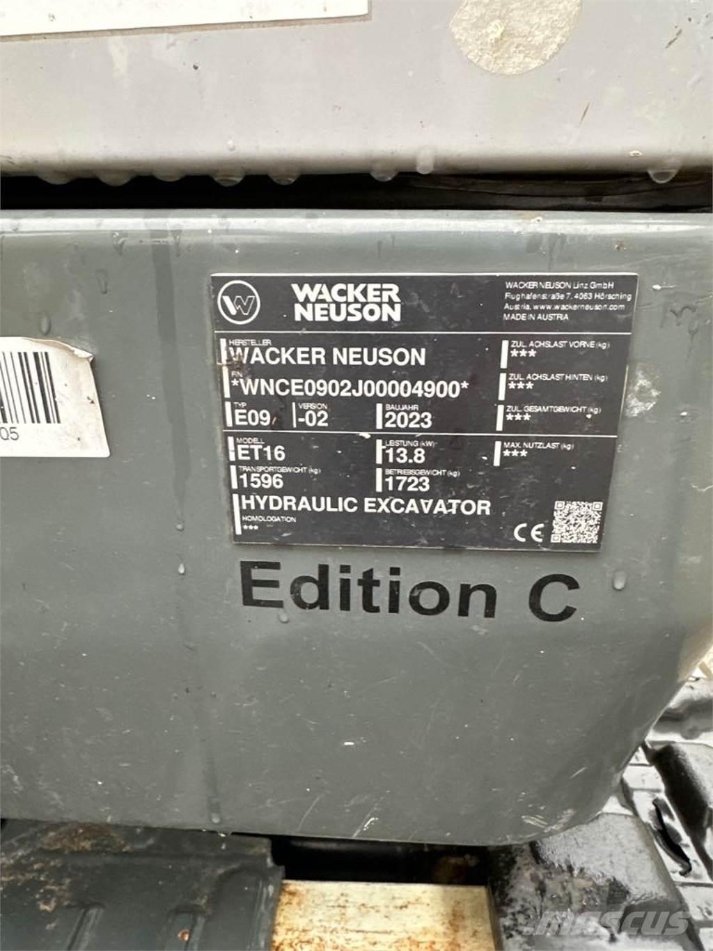 Wacker Neuson ET16 Bagri goseničarji