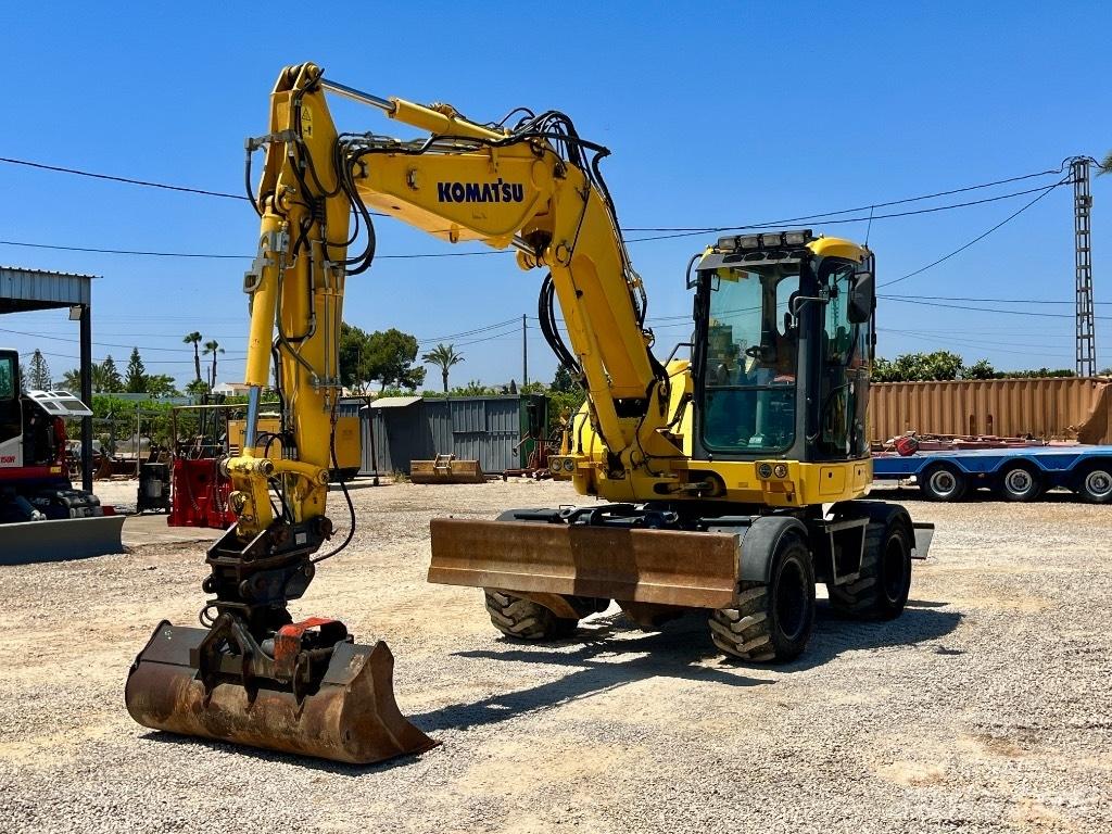 Komatsu PW 98 MR Bagri na kolesih