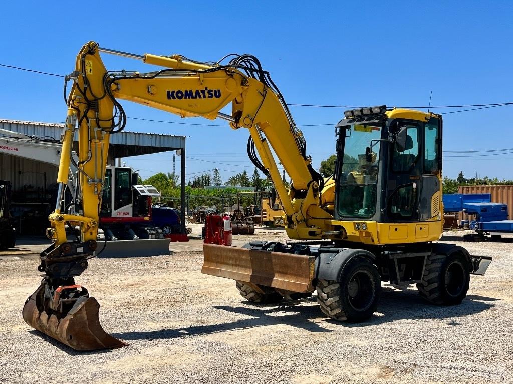 Komatsu PW 98 MR Bagri na kolesih