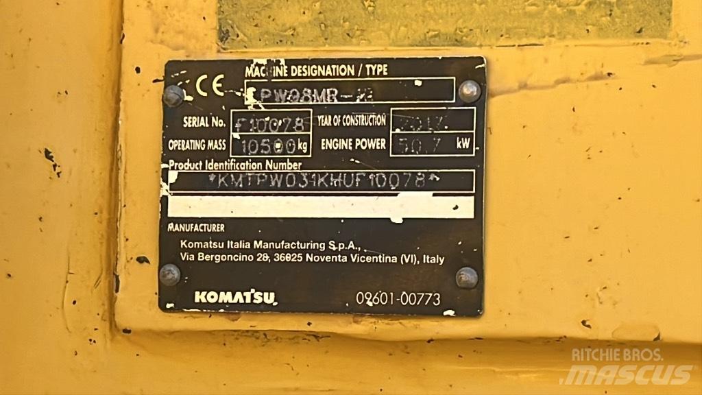 Komatsu PW 98 MR Bagri na kolesih