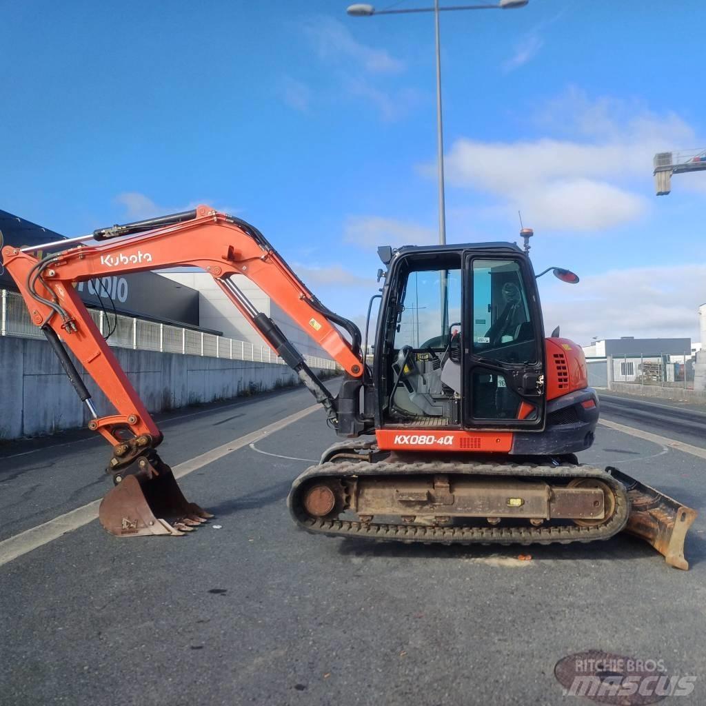 Kubota KX 080-4A Midi bagri 7t – 12t