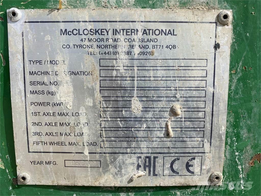 McCloskey VTS95 Mobilni drobilniki