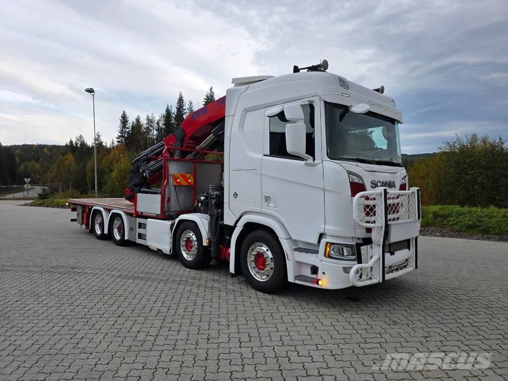 Scania R 650 Tovornjaki z žerjavom