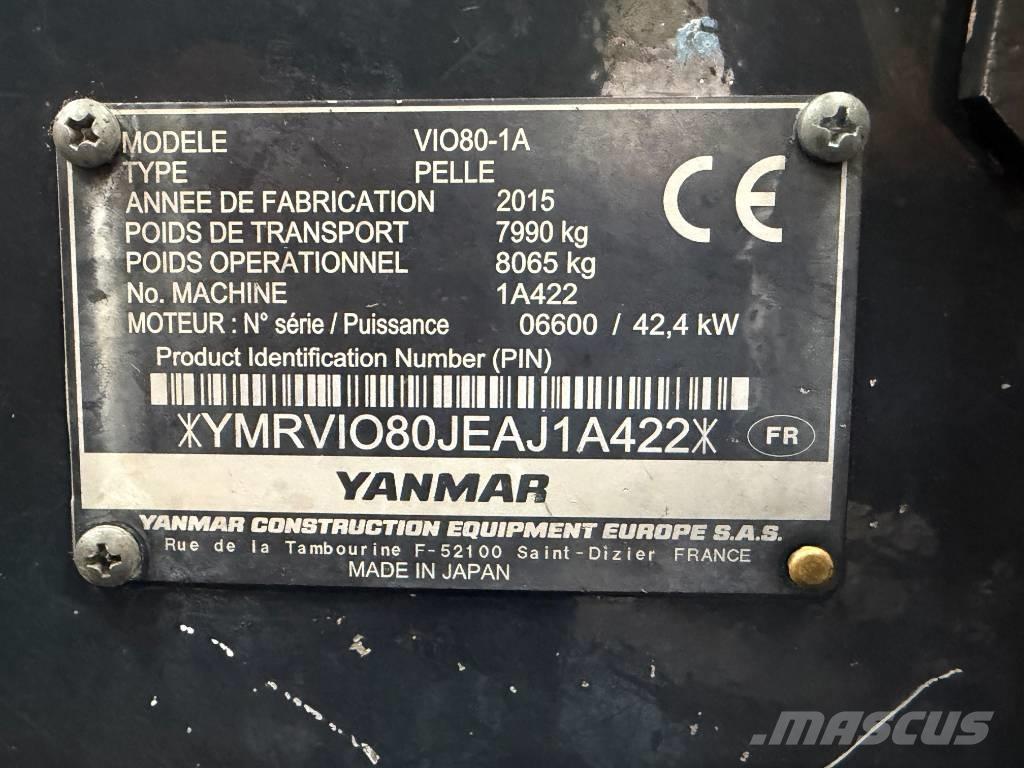 Yanmar Vio 80-1A Midi bagri 7t – 12t
