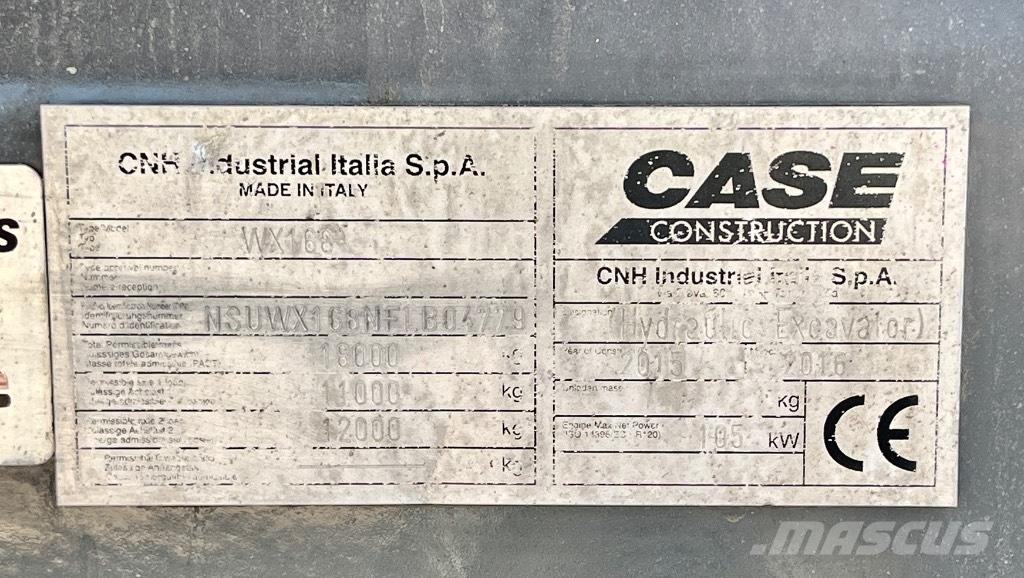 CASE WX 168 Bagri na kolesih