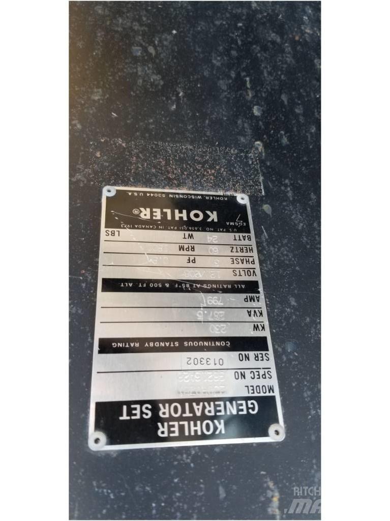 Kohler 230 KW Drugi agregati