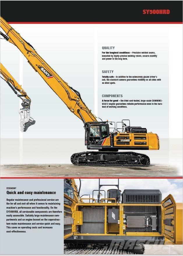 Sany SY500 HRD Rušilni bagri