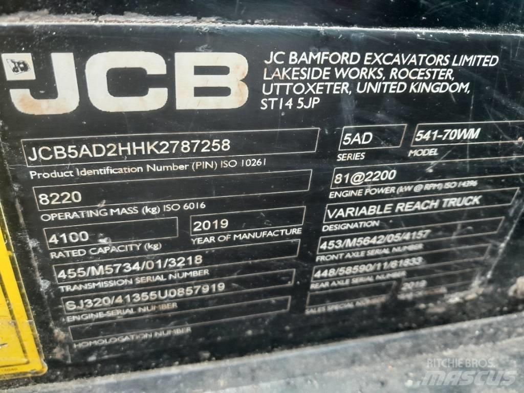 JCB 541-70 Kmetijski teleskopski nakladalci