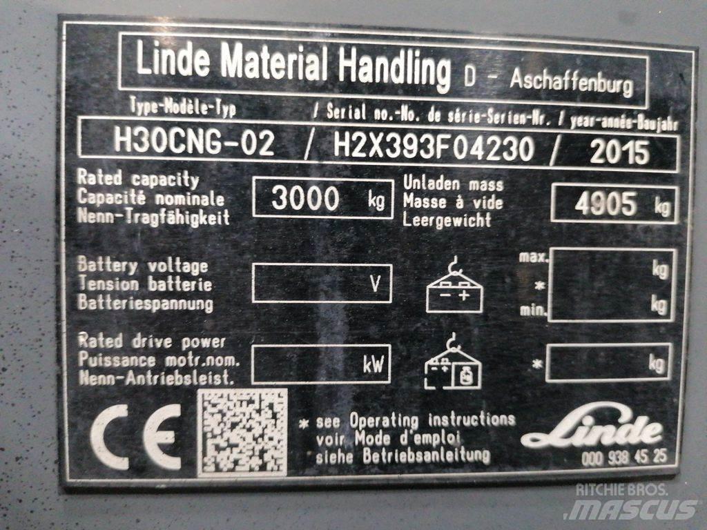 Linde H30CNG-02 Plinski viličarji