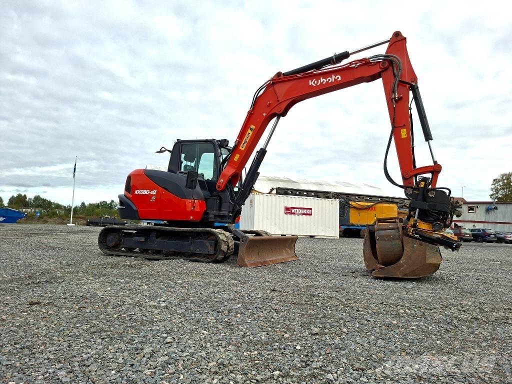 Kubota KX080-4a Midi bagri 7t – 12t