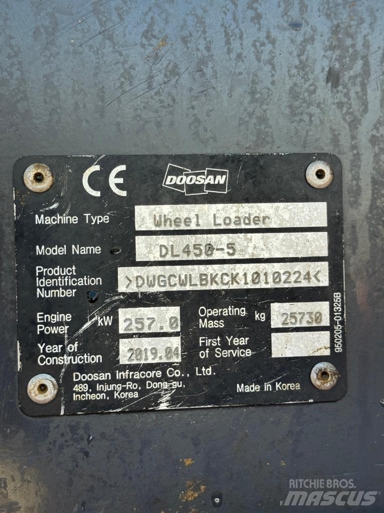 Doosan DL 450-5 Kolesni nakladalci
