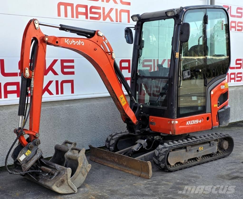 Kubota KX 019-4 Mini bagri <7t