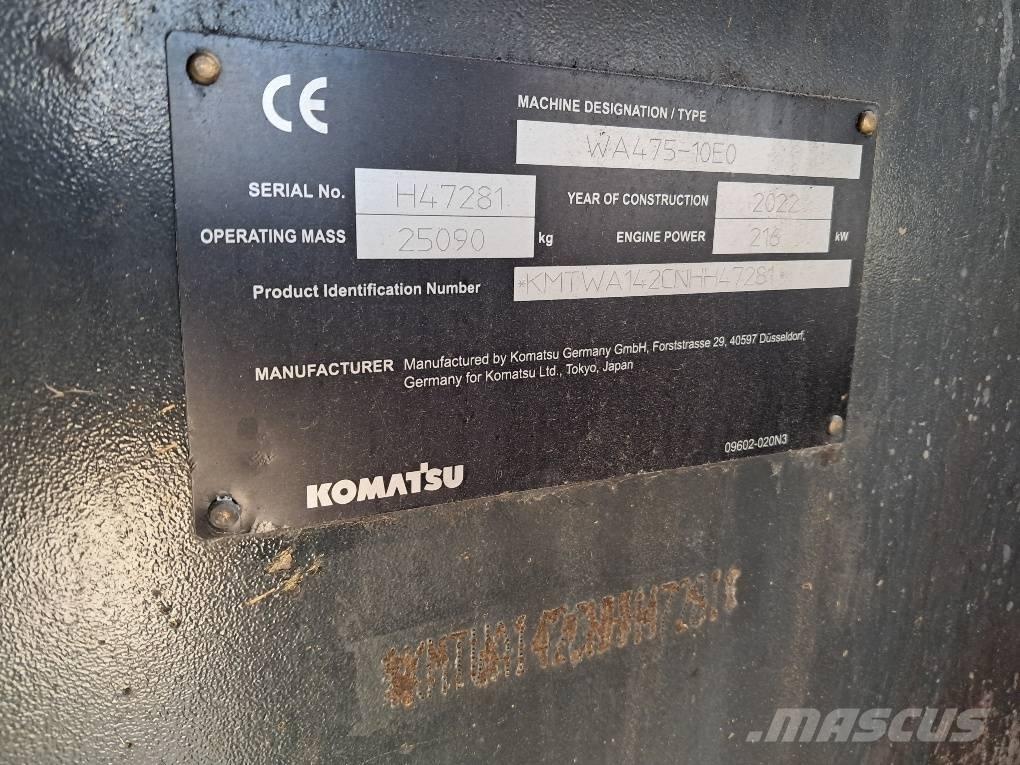 Komatsu WA475-10E0 Kolesni nakladalci