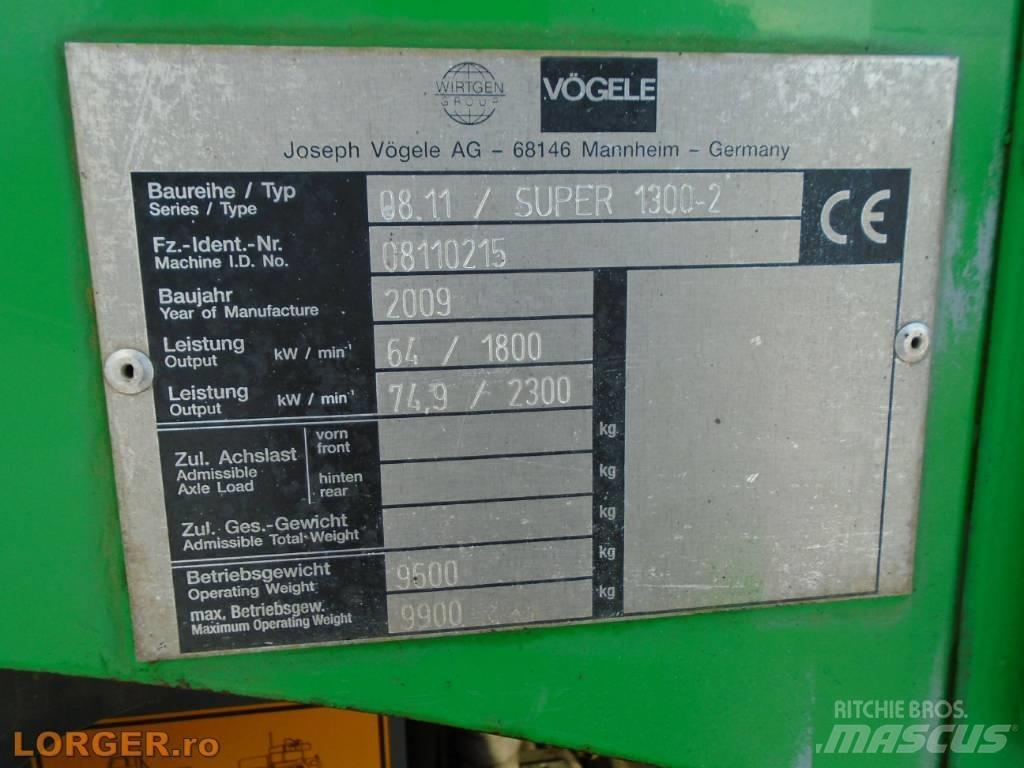 Vögele Super 1300-2 Asfaltni finišerji