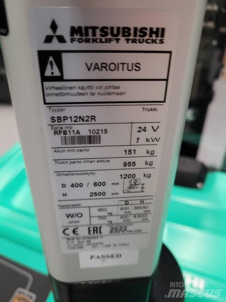 Mitsubishi SBP 12N2R Samopogonski ročni viličarji