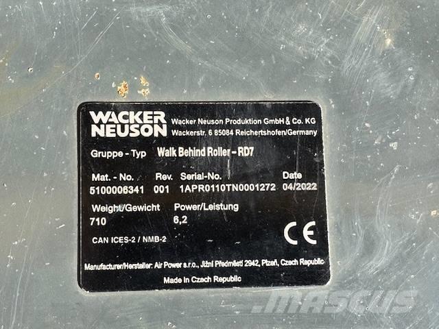 Wacker Neuson RD 7 Dvojni valjarji