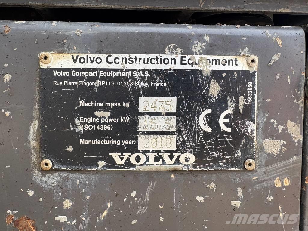 Volvo ECR 25 D Mini bagri <7t